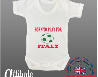 numéro Football EM WM Baby Body Body Maillot Italie Italy avec Wunschname 