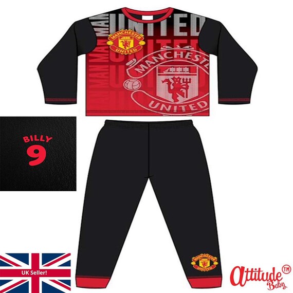 Man United Pyjamas-Official-Kids Manchester United Pyjamas-Brand New Man United 
