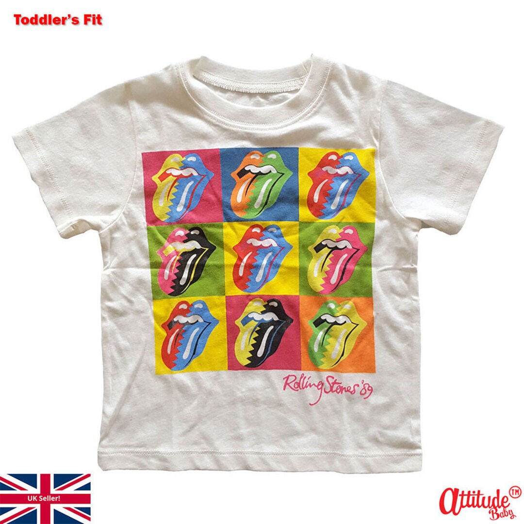 Normal filter visuel Rolling Stones Kids Baby T Shirts-two Tone-classic Rock - Etsy Norway