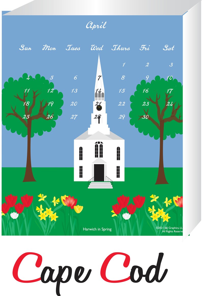 2021 Cape Cod Wall Calendar Etsy