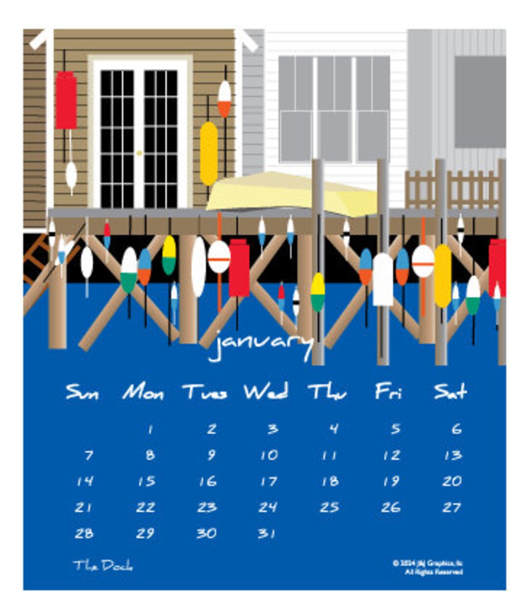2024 Rhode Island Wall Calendar Etsy