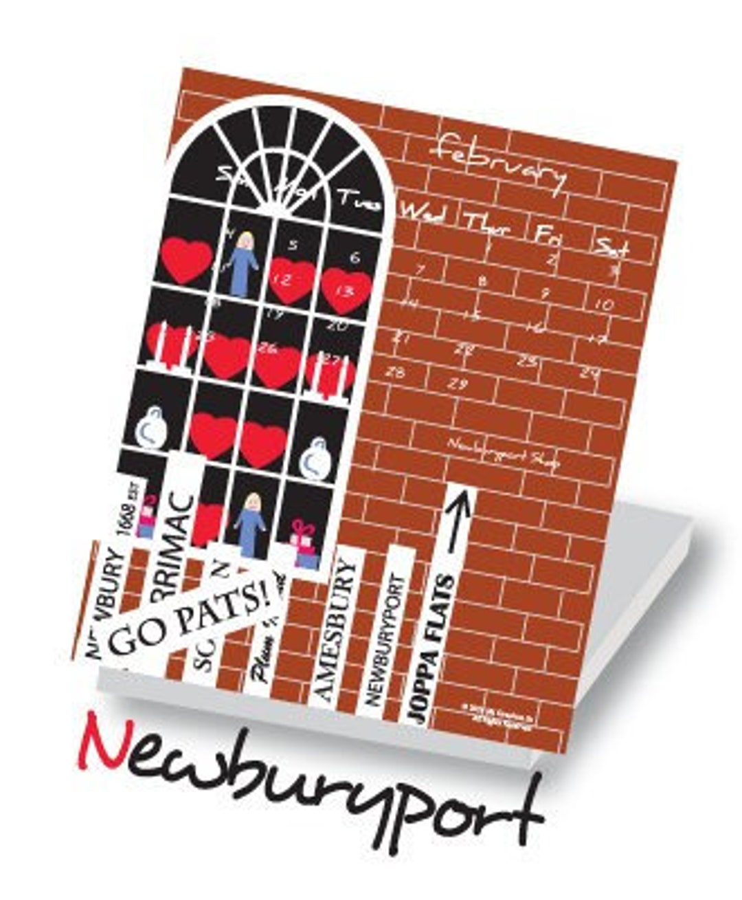 2024 Newburyport Jewel Case Calendar Etsy