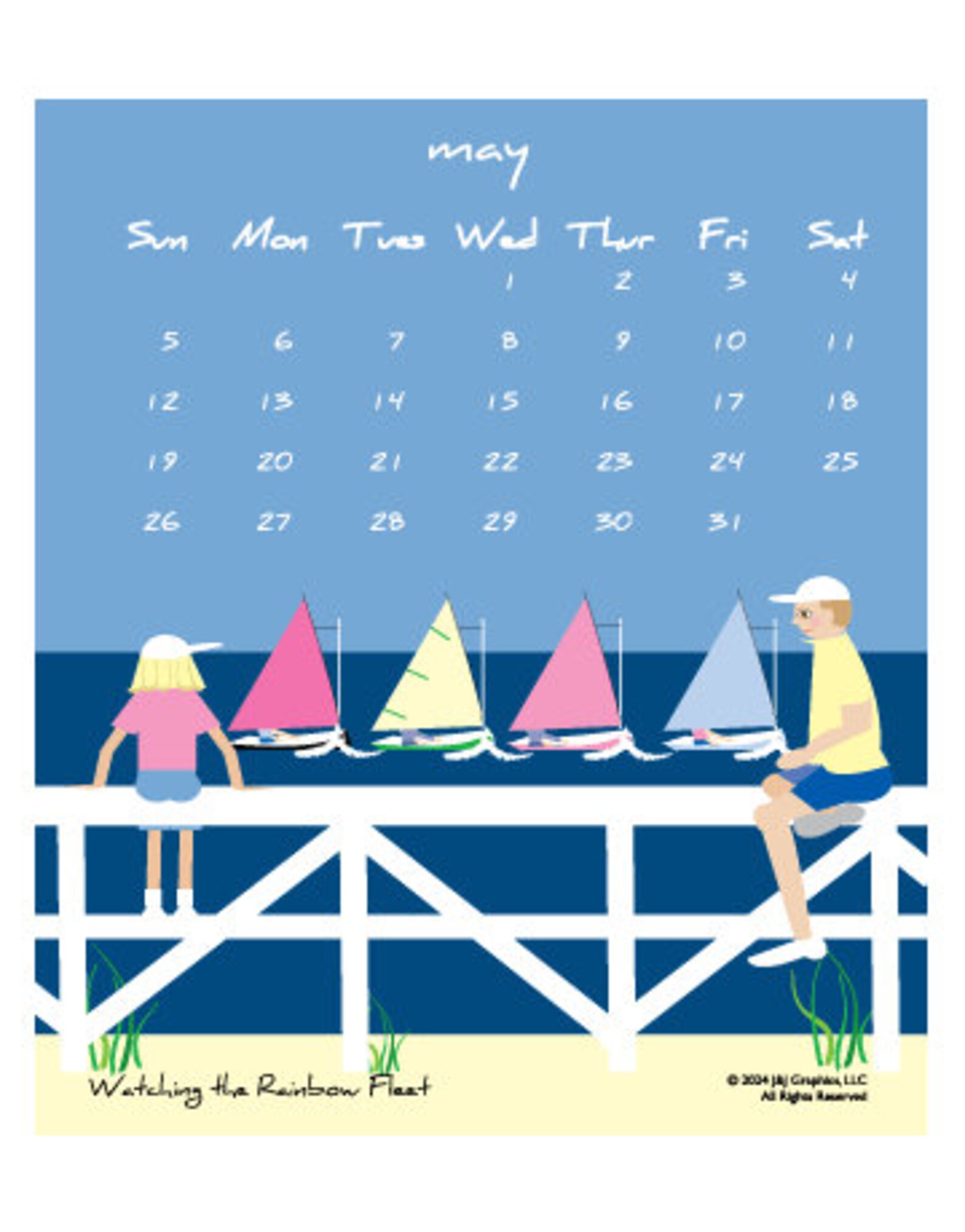 2024 Nantucket Poster Calendar Etsy