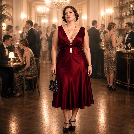 peaky blinders bridesmaid dresses Vintage 1990s Does 1920s 1930s Bias Cut Party Cocktail Burgundy Satin Dress ** Fringe Great Gatsby ** Plus Size 2XL peaky blinders themed wedding ideas