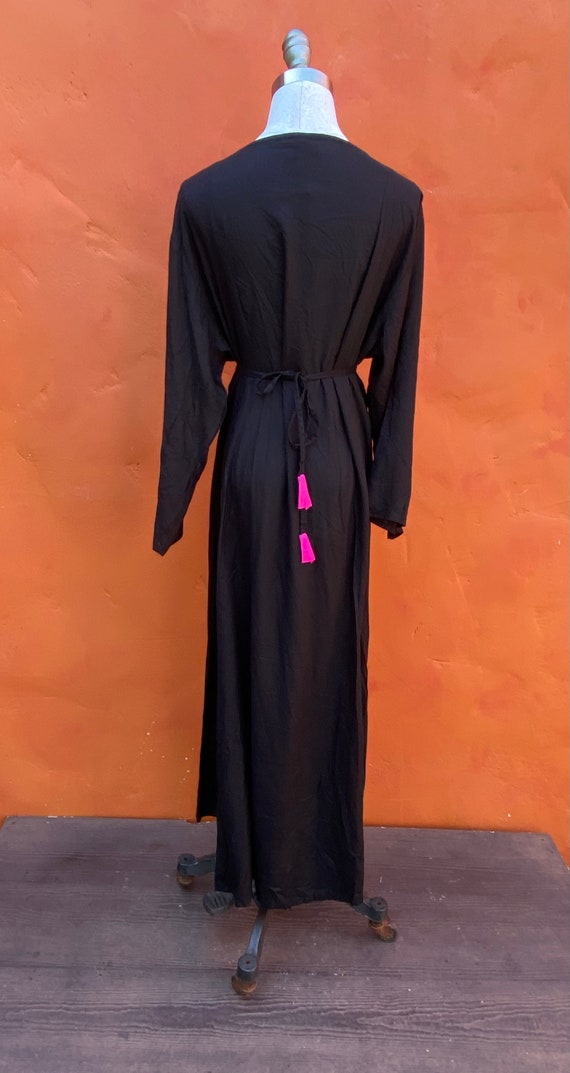 Vintage Ethnic Embroidered Black Maxi dress **  R… - image 10