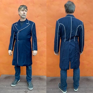 つーちゃんです MACPHEE/coat Men's 7 Button Black Frock Victorian Caroler Tuxedo Coat