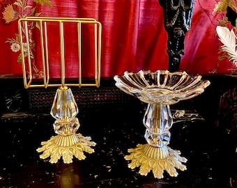 Vintage Gold Ornate Hollywood Regency Bathroom Towel Holder + Soap Holder  ** Mid Century Gothic Glam Maximalist Victorian Dark Decor **