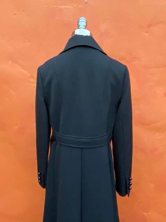 Vintage 1970s Joseph Magnin Black Maxi Coat  * Vi… - image 8