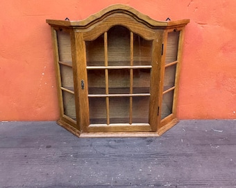Vintage Wall Wood Shelf Curio Cabinet Oddities & Curiosities Display Shelf Cabinet. Wood Curio Cabinet cabinet display shelf display