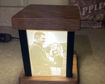 Personalized Light-Up 3D Photo Memory Box - Custom Keepsake