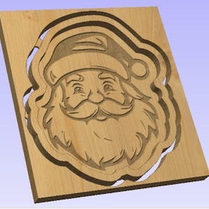 Santa Candy Tray Digital File for CNC Carves