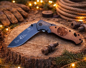 Custom Engraved Lineman Pocket Knife – Personalized Gift for Electricians & Utility Workers