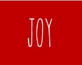 4 Printable 5x7 JOY Rae Dunn Inspired Signs