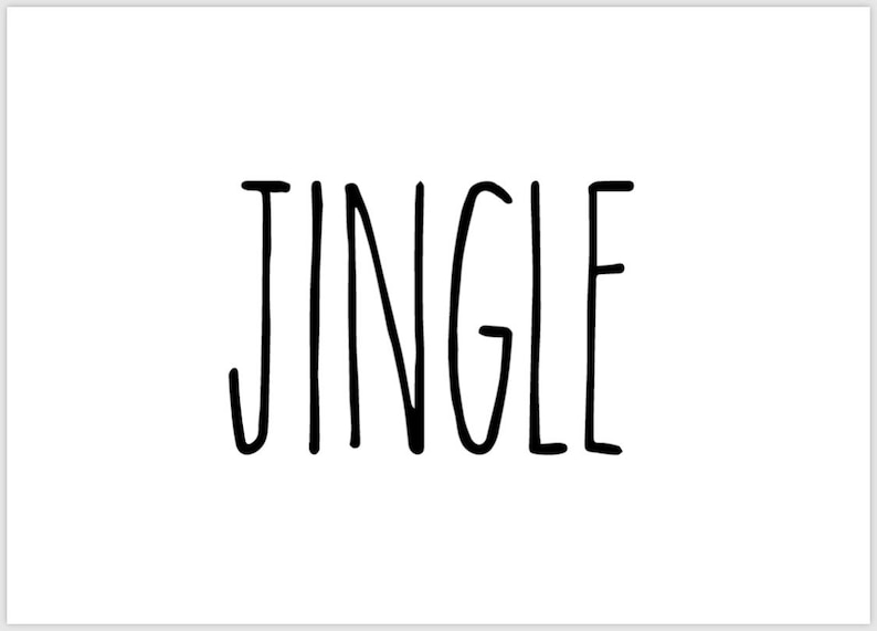 Four Printable 5x7 Christmas RAE DUNN Inspried Signs - Etsy