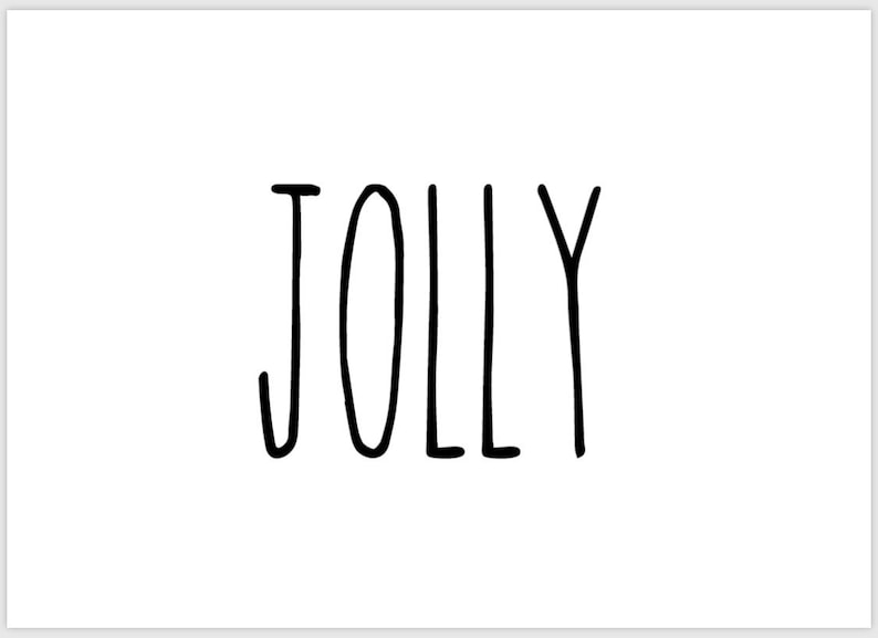 Four Printable 5x7 Christmas RAE DUNN Inspried Signs - Etsy