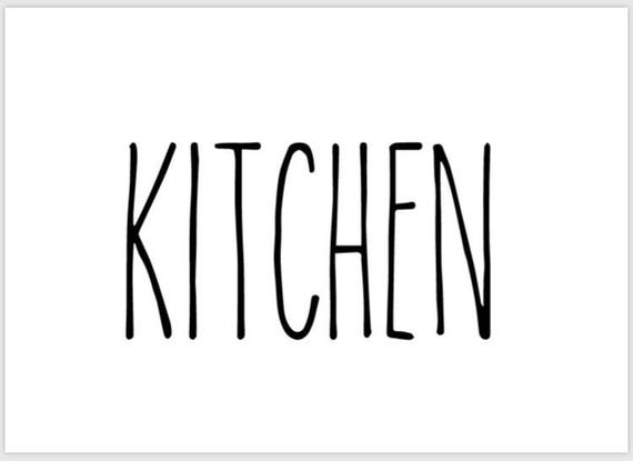 Printable 5x7 Kitchen Rae Dunn Sign Etsy