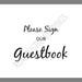 PRINTABLE 5x7 Please Sign Our Guestbook SIGN - Etsy