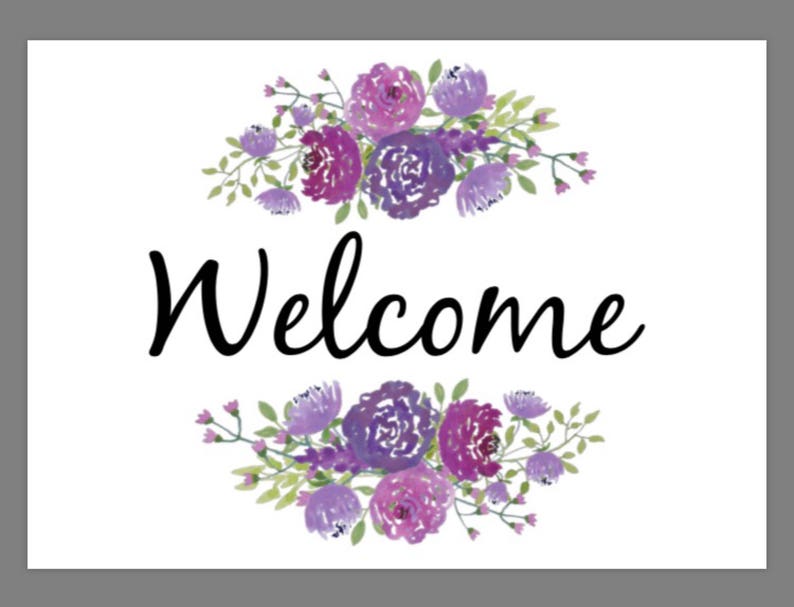 printable-5x7-watercolor-welcome-sign-etsy