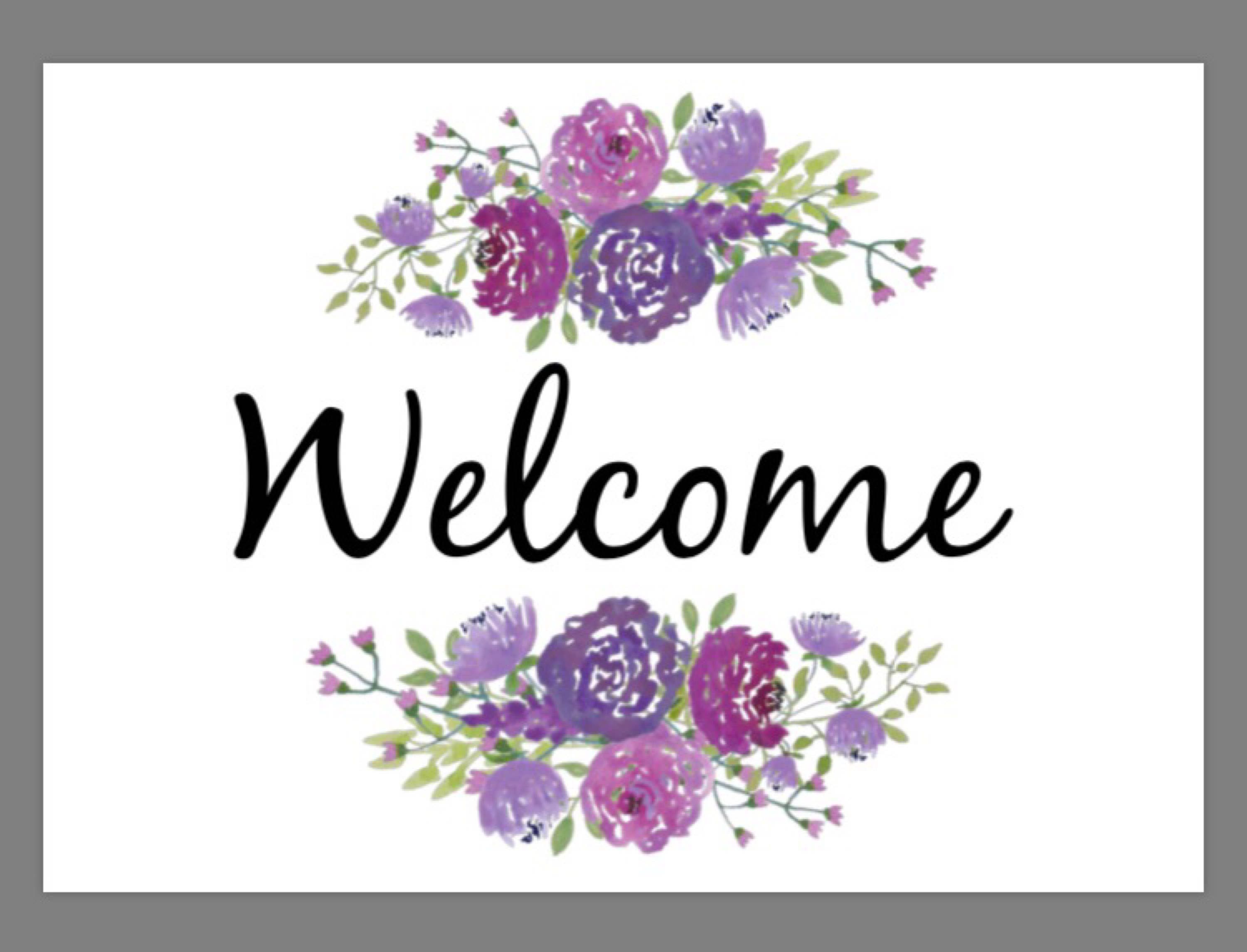 PRINTABLE 5X7 WATERCOLOR Sign Etsy