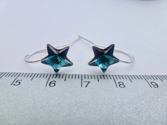 Sterling Silver Bermuda Blue Swarovski Crystal 10mm Star Etsy Sterling Silver Bermuda Blue Swarovski Crystal 10mm Star Etsy