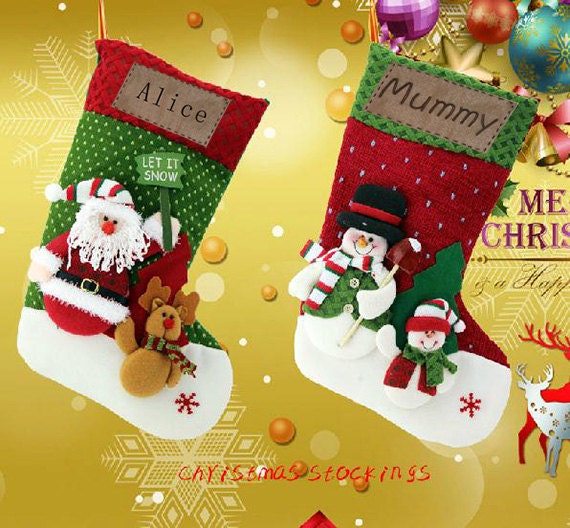 Personalized 3D Christmas stockings holidays | Etsy