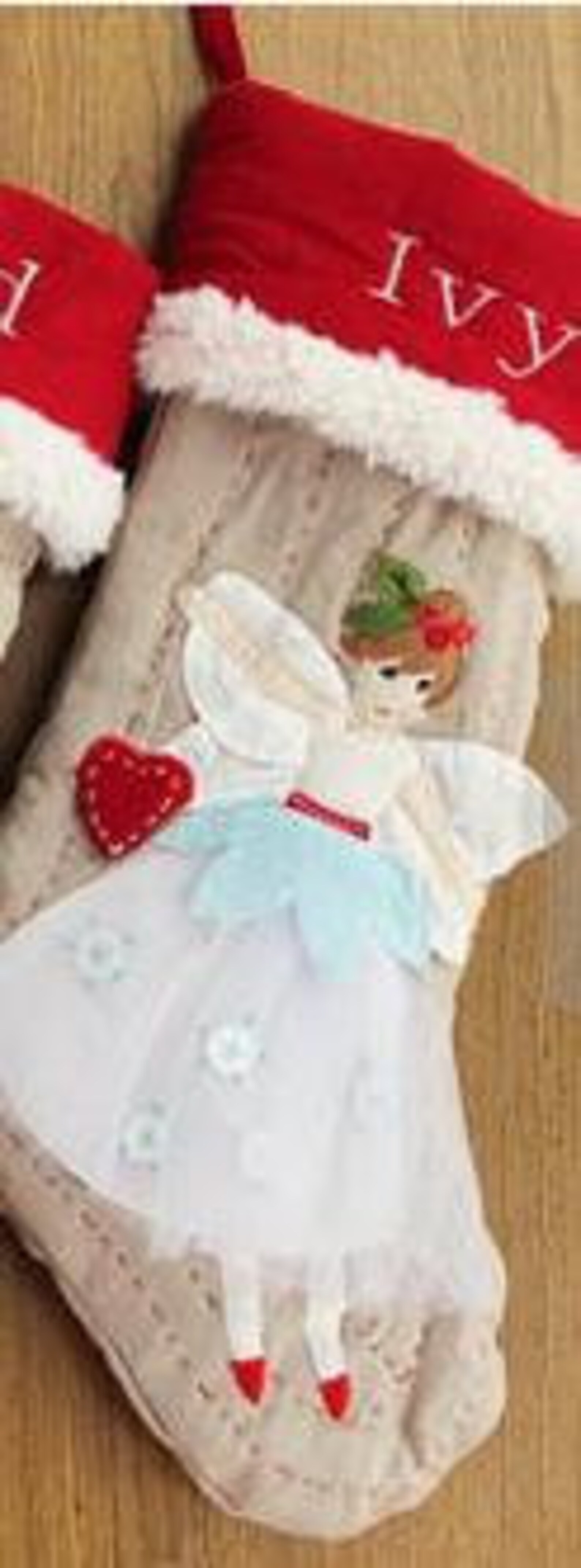 Personalized large Flax monogrammed christmas stockings Etsy