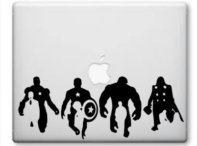 The Avengers Decal-Iron Man, Incredible Hulk, Thor, Captain America, Marvel  Avengers Yeti Cup MacBook Pro