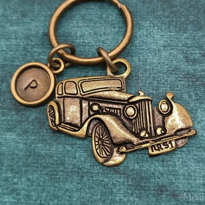 Vintage Car Keychain SMALL Antique Car Keyring Car Pendant Keychain ...