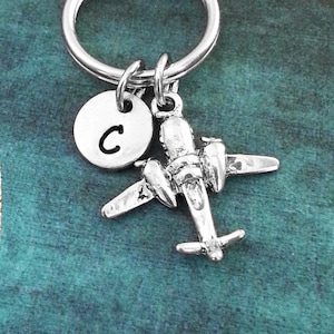Airplane Keychain SMALL Plane Keychain Personalized Keychain Travel Keychain Stewardess Keychain Pilot Keychain Long Distance Relationship