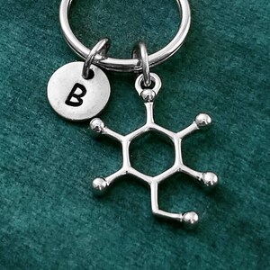 Glucose Molecule Keychain VERY SMALL Glucose Keychain Sugar Molecule Keychain Chemistry Keychain Science Keychain Nerd Keychain Personalized