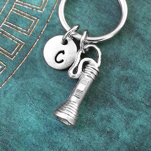 Flashlight Keychain SMALL Flashlight Keyring Prepper Keychain Survival Keychain Survivalist Keychain Light Keychain Charm Keychain Monogram