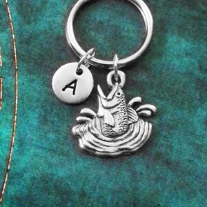 Fisch Schlüsselanhänger sehr kleine Fische Schlüsselanhänger Angeln Schlüsselanhänger Keychain Papa Keychain Mann Keychain Freund Keychain anfangs Vatertags-Geschenk