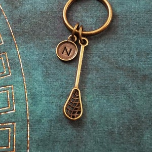 Lacrosse Keychain SMALL Lacrosse Keyring Personalized Keychain Lacrosse Keyring Lacrosse Gift Lacrosse Team Gift Lacrosse Stick Keychain