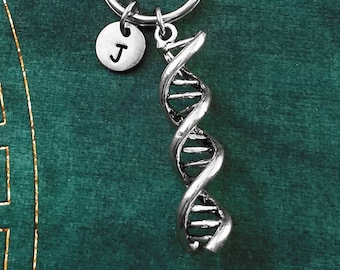 Dna Keychain SMALL Dna Molecule Keychain Biologist Keychain Molecular Biology Scientist Keychain Science Keychain Double Helix Keychain Gift