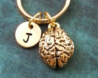 Brain Keychain VERY SMALL Brains Keychain Brain Keyring Neurology