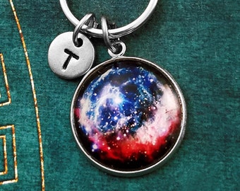 Galaxy Keychain SMALL Nebula Keychain Galaxy Keyring Space Keychain Celestial Keychain Boyfriend Keychain Stars Keychain Personalized Gift