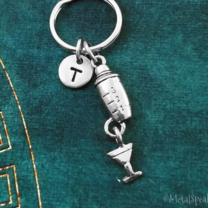 Cocktail Shaker Keychain VERY SMALL Cocktail Keychain Alcohol Keychain ...