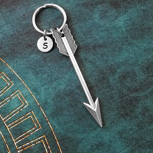 Arrow Keychain Arrow Keyring Bohemian Keychain Girlfriend Keychain Archery Keychain Archer Keychain Bridesmaid Keychain Initial Keychain