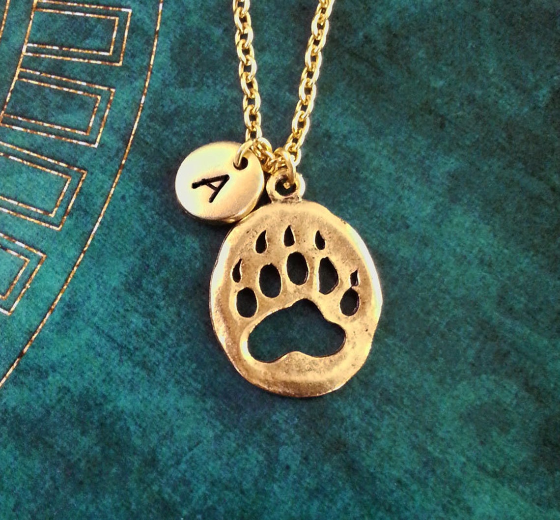 Bear Claw Keychain SMALL Paw Print Keychain Personalized Etsy