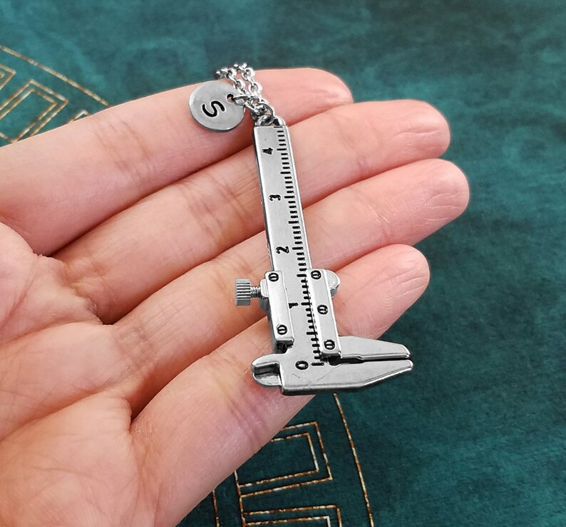 Vernier Caliper Keychain Caliper Keyring Ruler Keychain Etsy