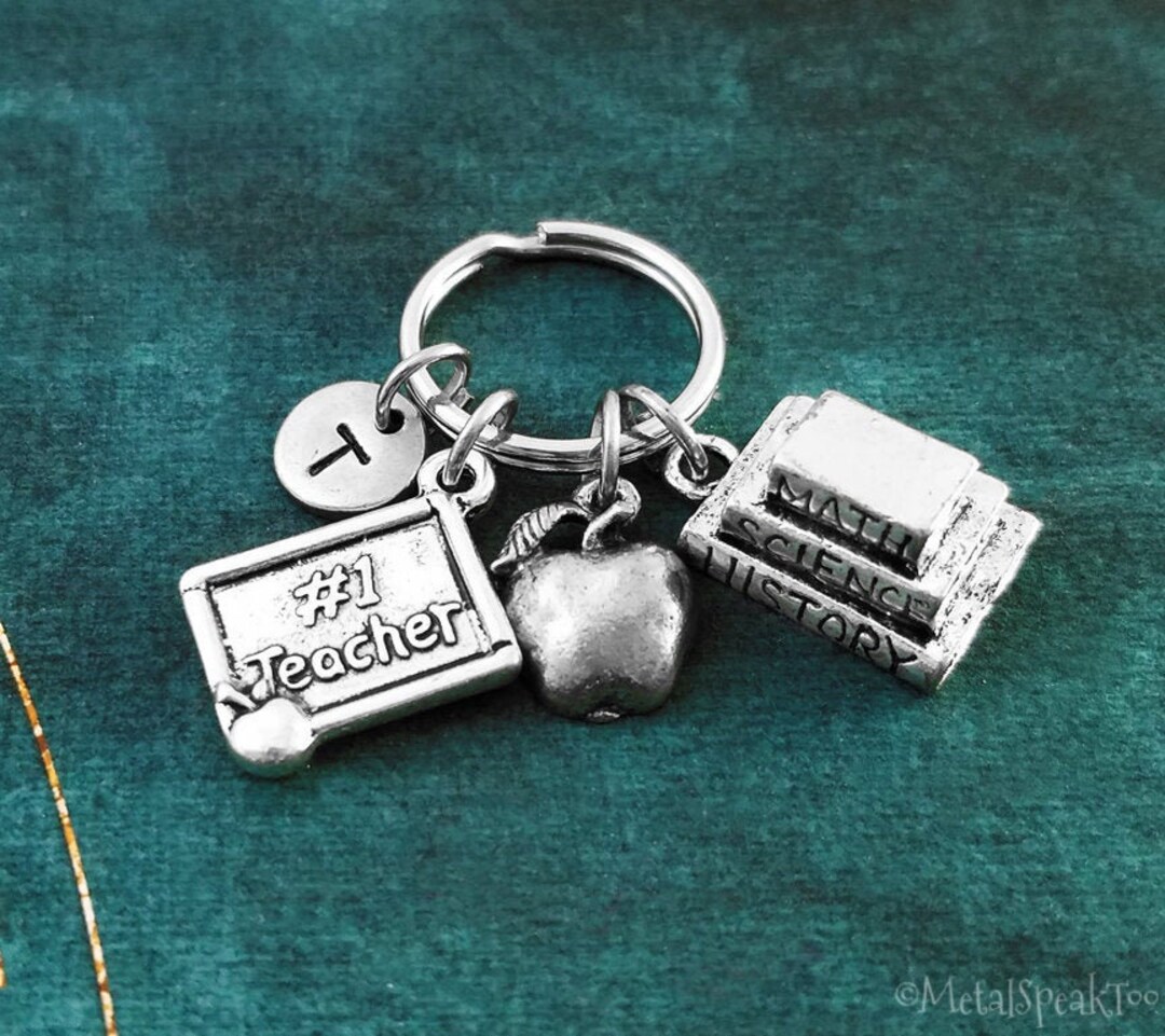 Teacher Keychain SMALL Books Keychain Textbook Keychain School Keychain ...