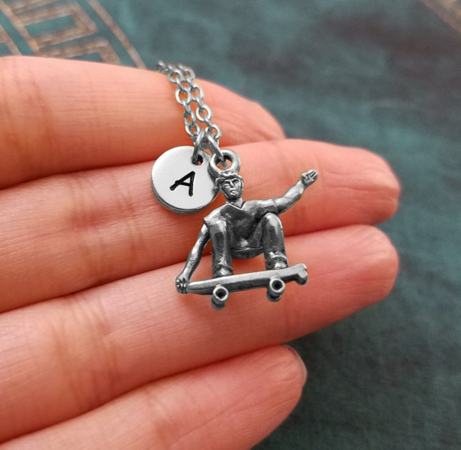 Skateboarder Keychain SMALL Skateboard Keychain Skater Etsy