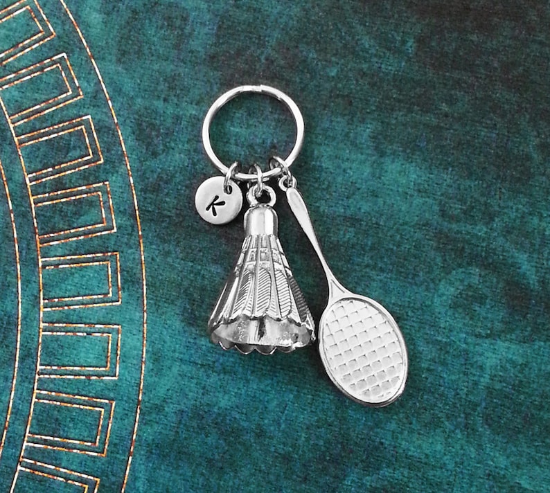 Shuttlecock Keychain Birdie Keychain Racket Keychain Badminton Etsy