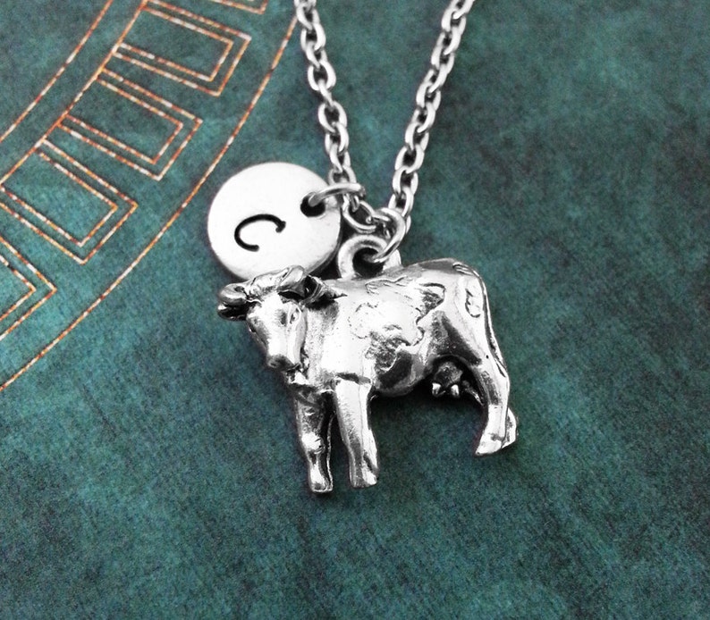 Cow Keychain SMALL Cow Keyring Personalized Keychain Bull Keychain ...