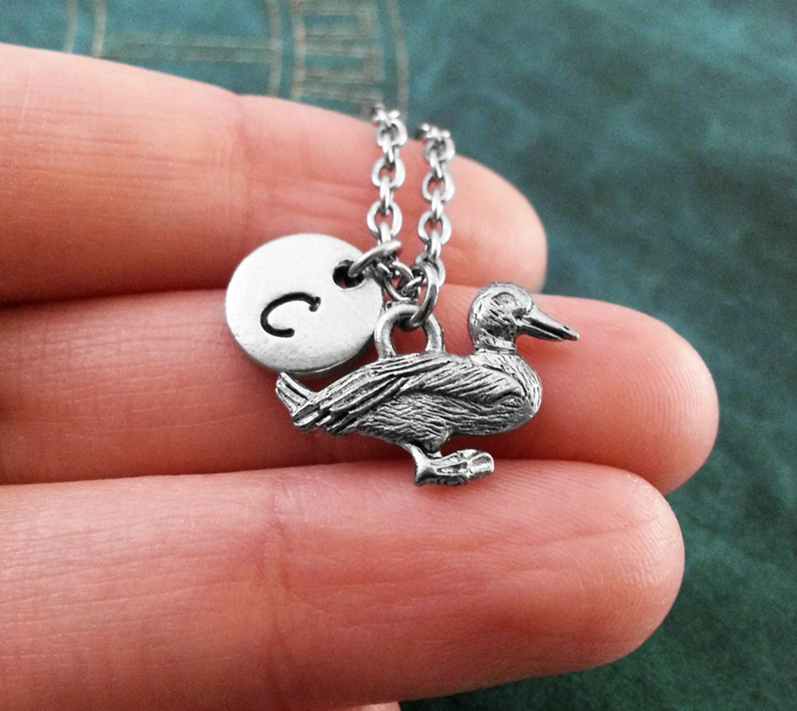 Duck Keychain SMALL Duck Keyring Personalized Keychain Etsy