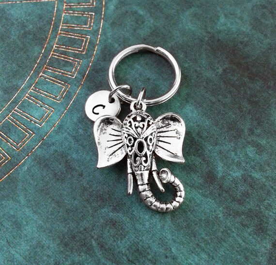 Elephant Keychain Elephant Keyring Custom Keyring Etsy