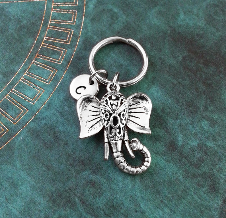 Elephant Keychain Elephant Keyring Custom Keyring Etsy