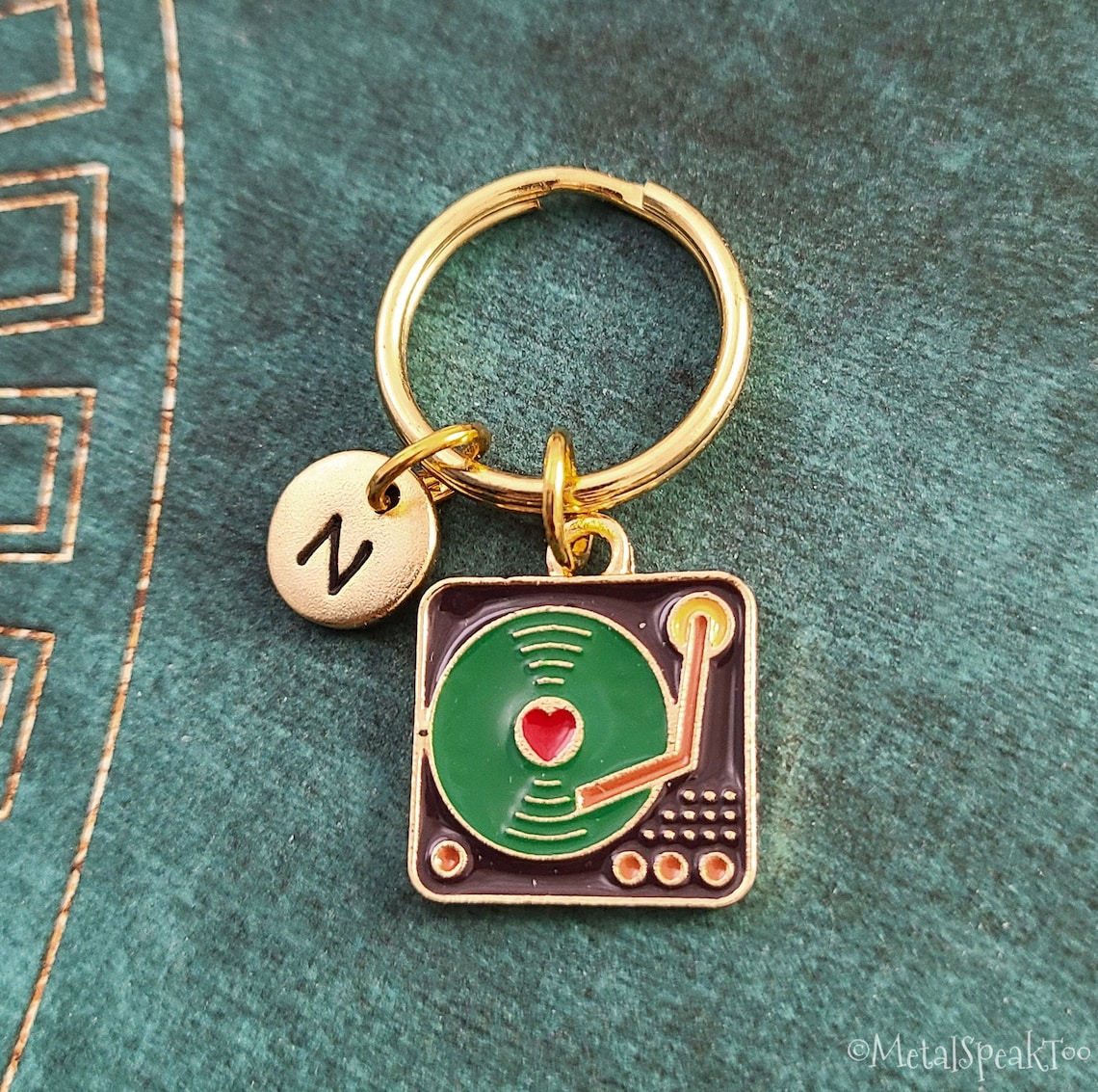 Turntable Keychain SMALL Vinyl Record Keychain DJ Gift Record Etsy