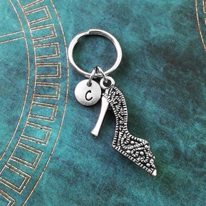 High Heel Keychain SMALL Shoe Keychain Personalized Keychain Mother&#39;s Day Keychain Fashion Keychain Shopping Keychain Bridesmaid Keychain