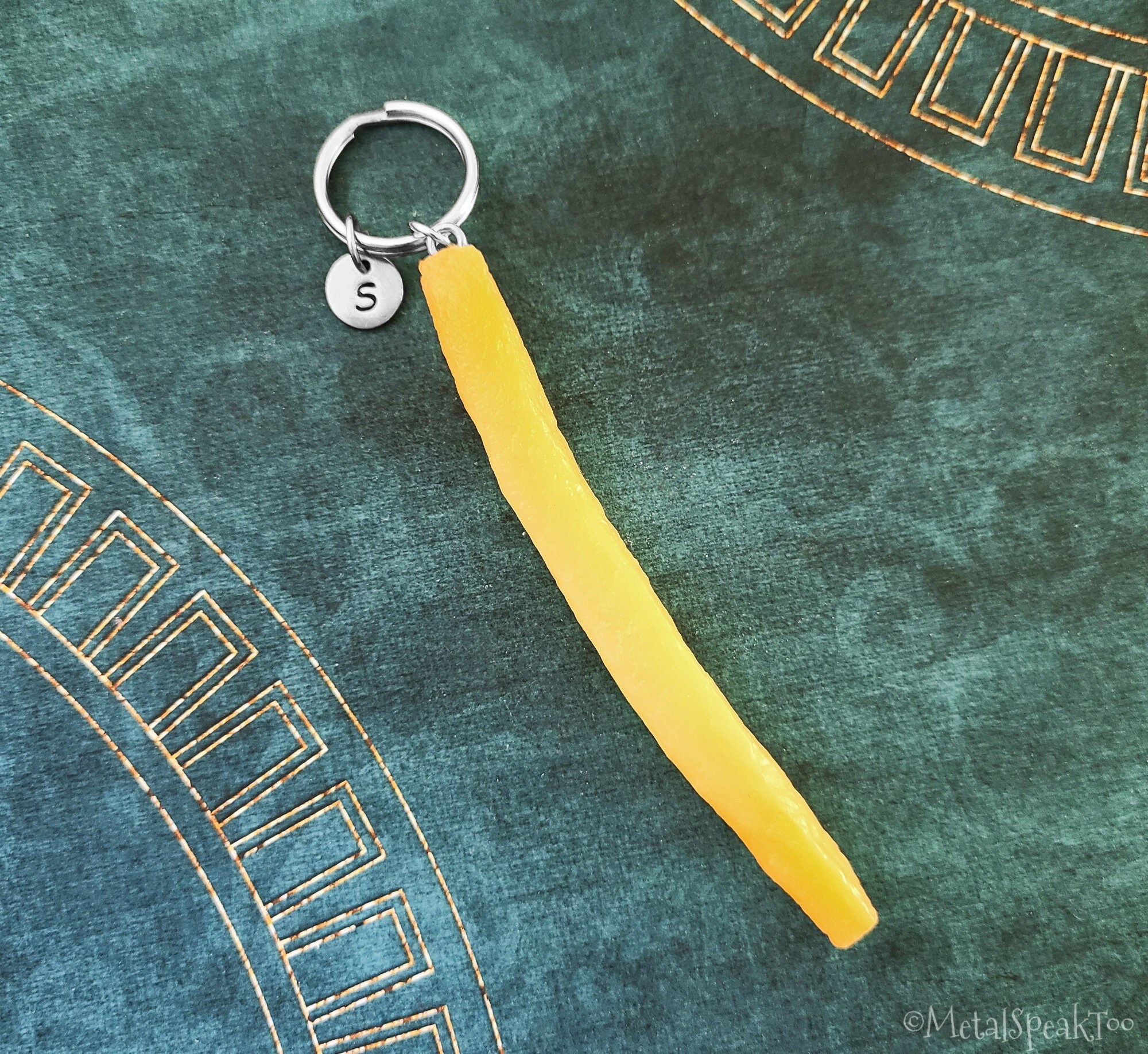 French Fry Keychain Lifesized Fry Keyring Personalized Etsy